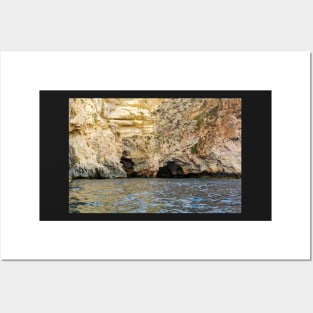 Rocky edges near Blue Grotto, Malta Posters and Art